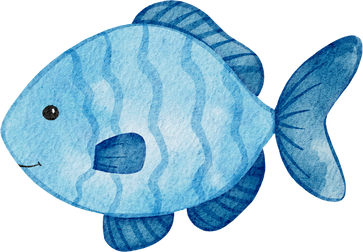 Watercolor fish illustration